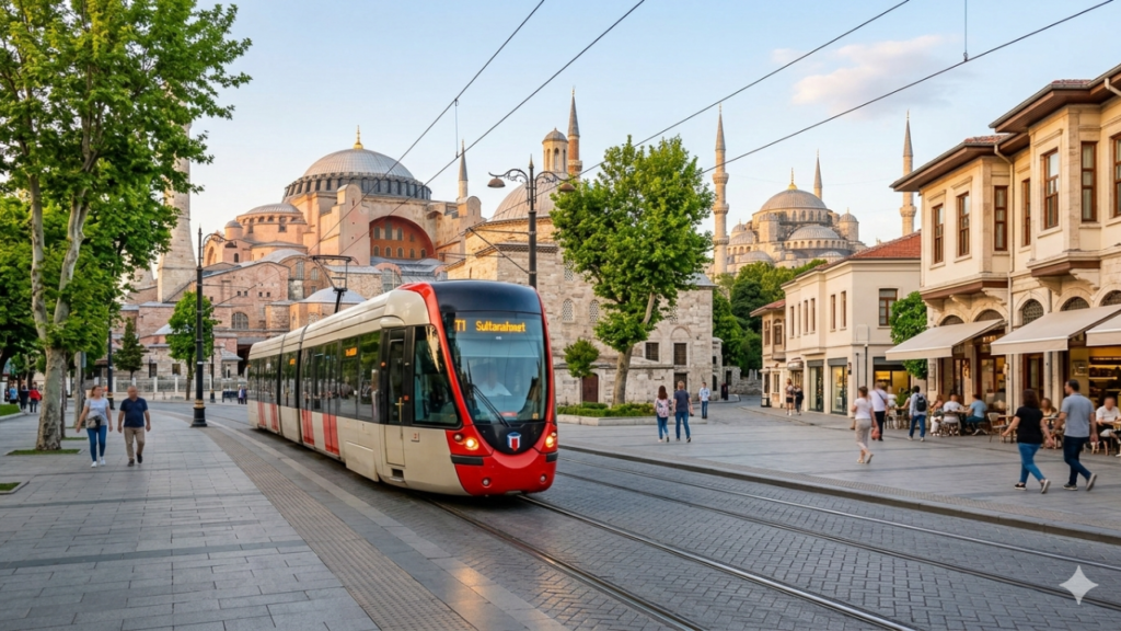 Istanbul tram and public transport system