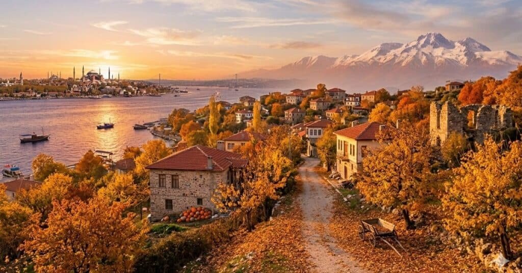turkey autumn landscape