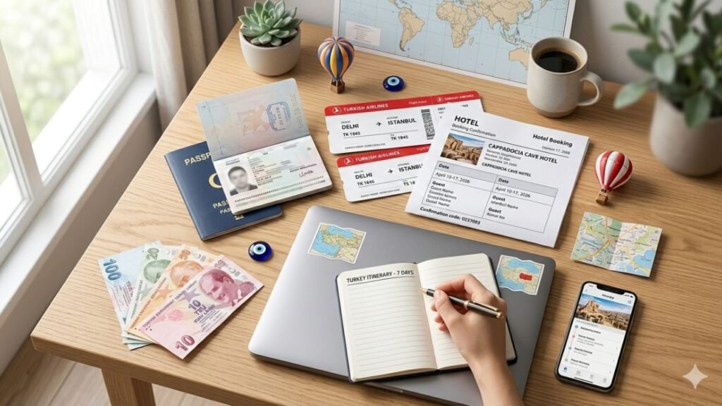 Documents required for Turkey tourist visa application