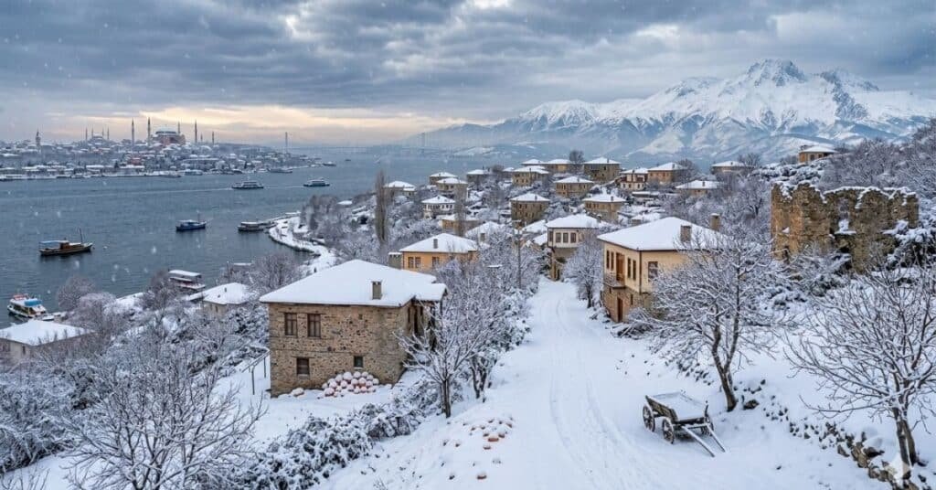 turkey winter snow landscape