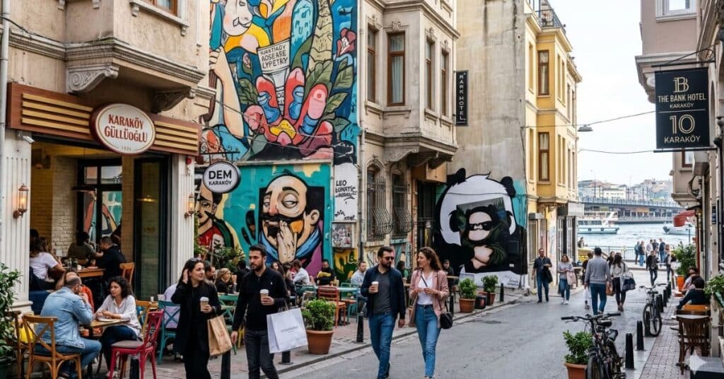 Boutique hotels and cafes in Karaköy Istanbul